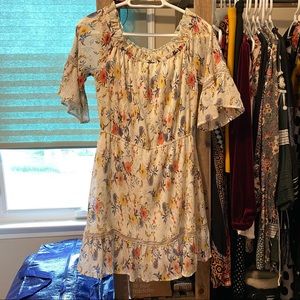 Floral Foxiedox Leona off shoulder dress